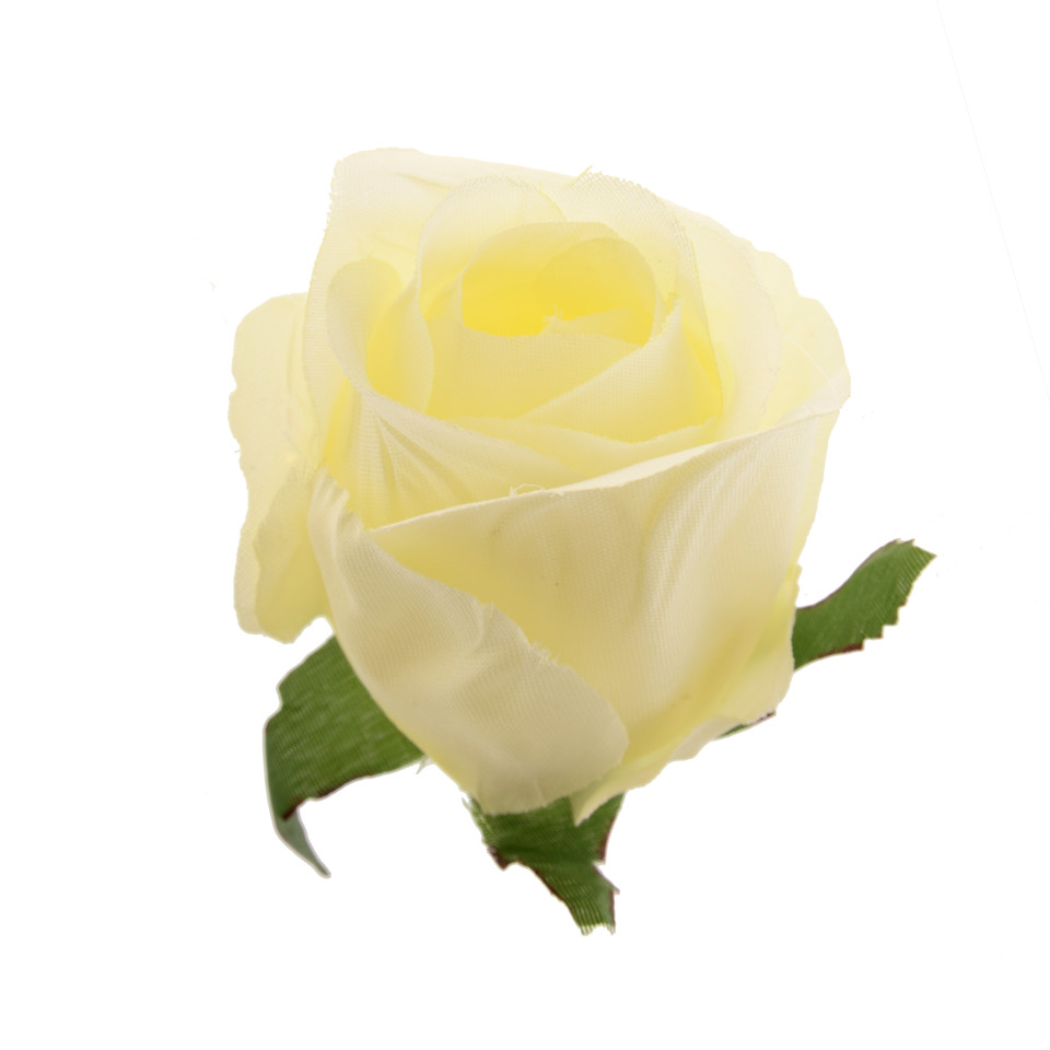 Róża w pąku - główka 7 cm, cream W829-32