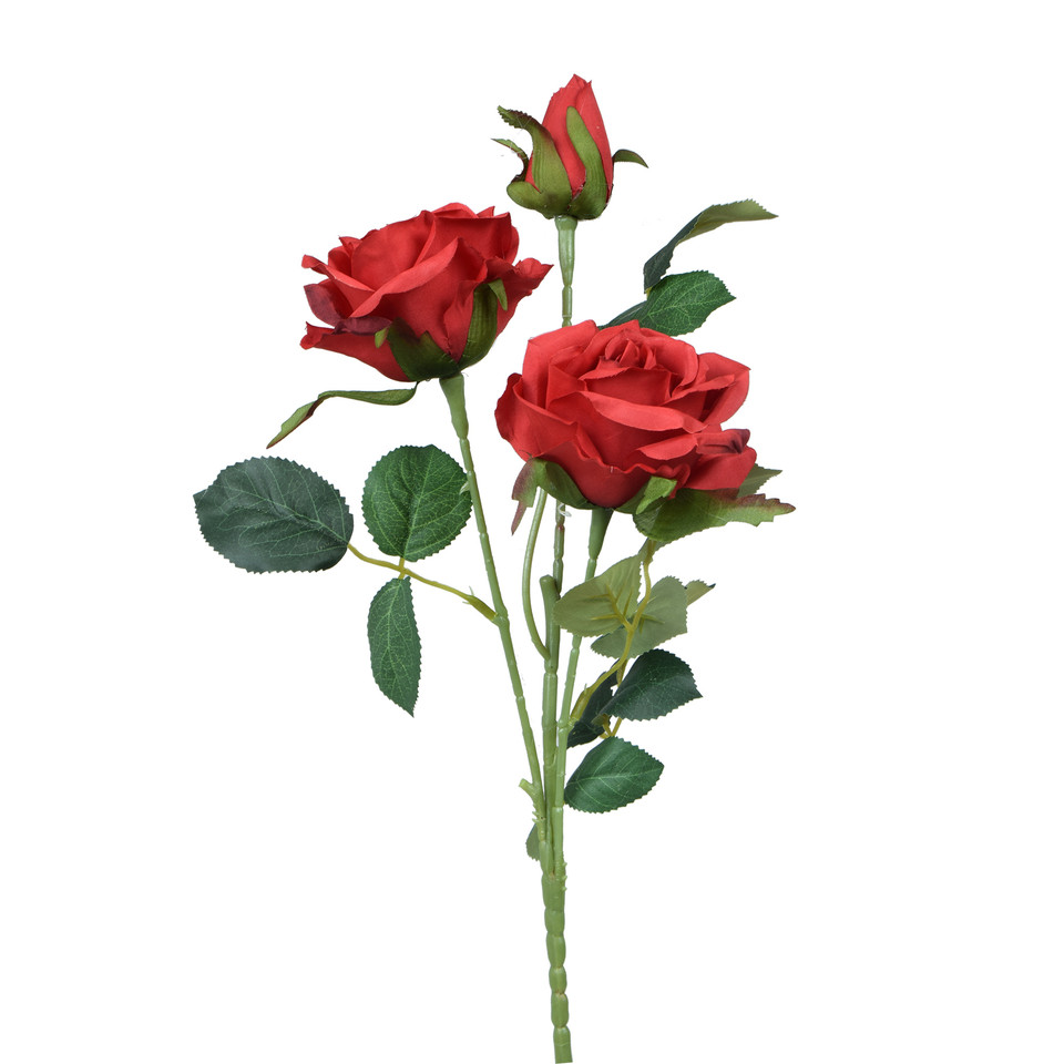 Róża - gałązka 58 cm, red GK288-13