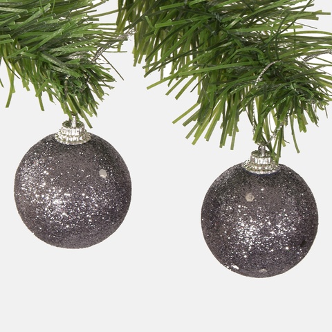 Bombki x 6 szt., Gray S816-04