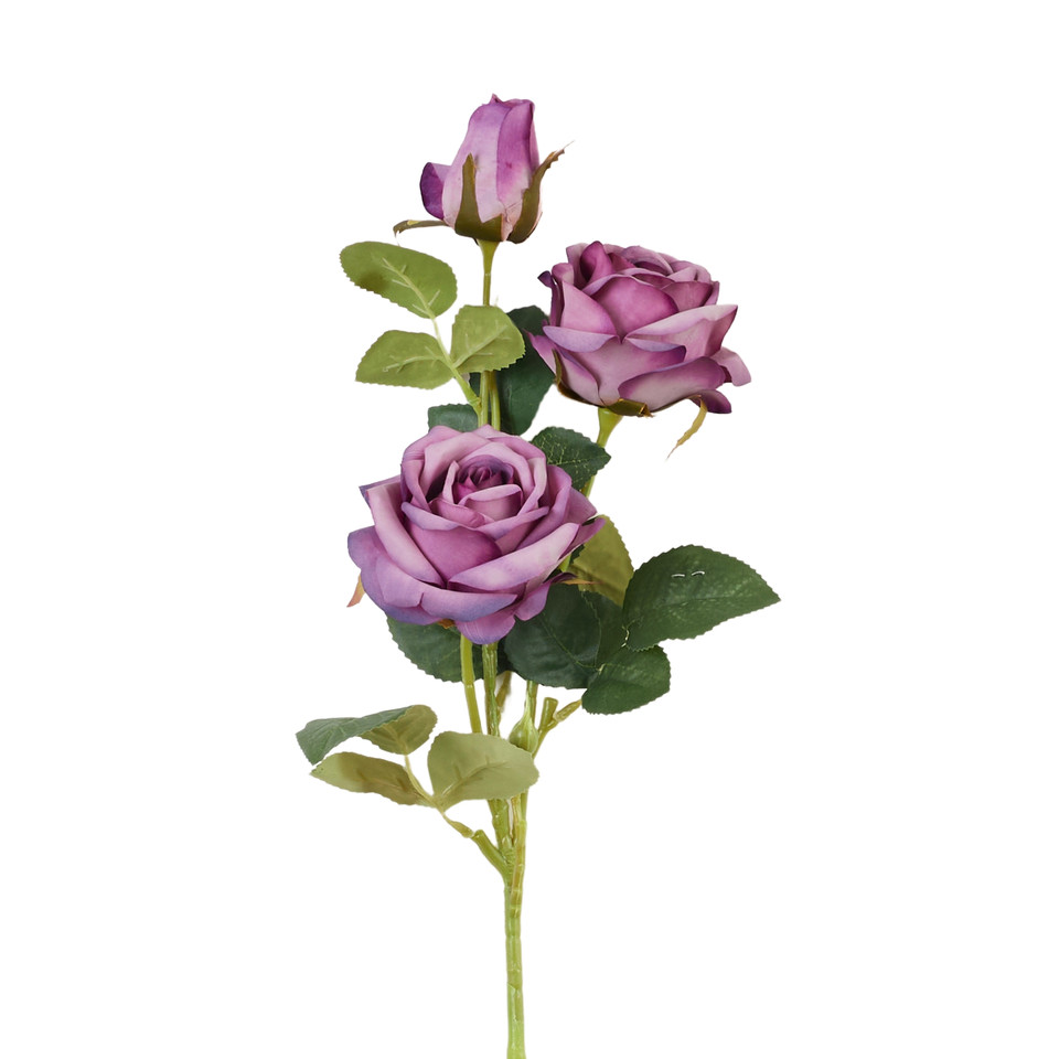 Róża - gałązka x3, 05 violet AL114-05