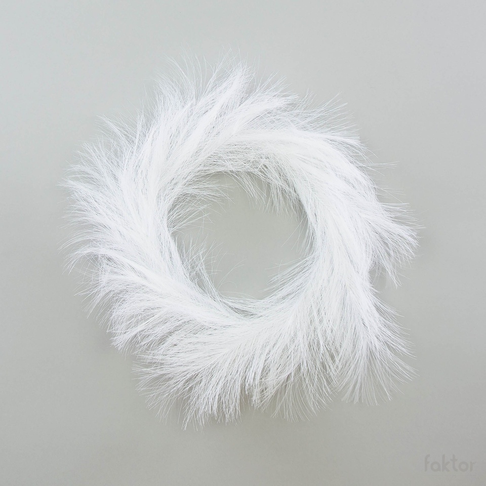 Dekoracja- koło 22cm, white TM34-01