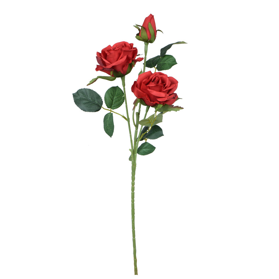 Róża - gałązka 58 cm, red GK288-13