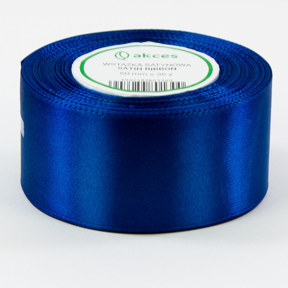 Wstążka satynowa (75mm x 25m), blue FS18-009