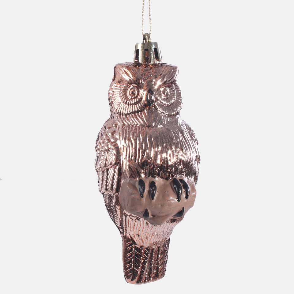 Bombki Sowy x 2 szt., Gold S907-01