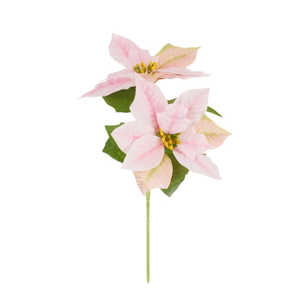 Poinsecja na łodydze 33 cm, 04 light pink Y100-04