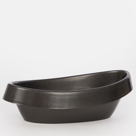 Small Vera flowerpot, Graphite C086-02