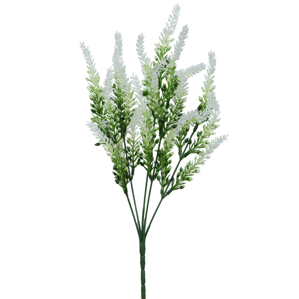 Lawenda - bukiet x5 35 cm, white U630-01