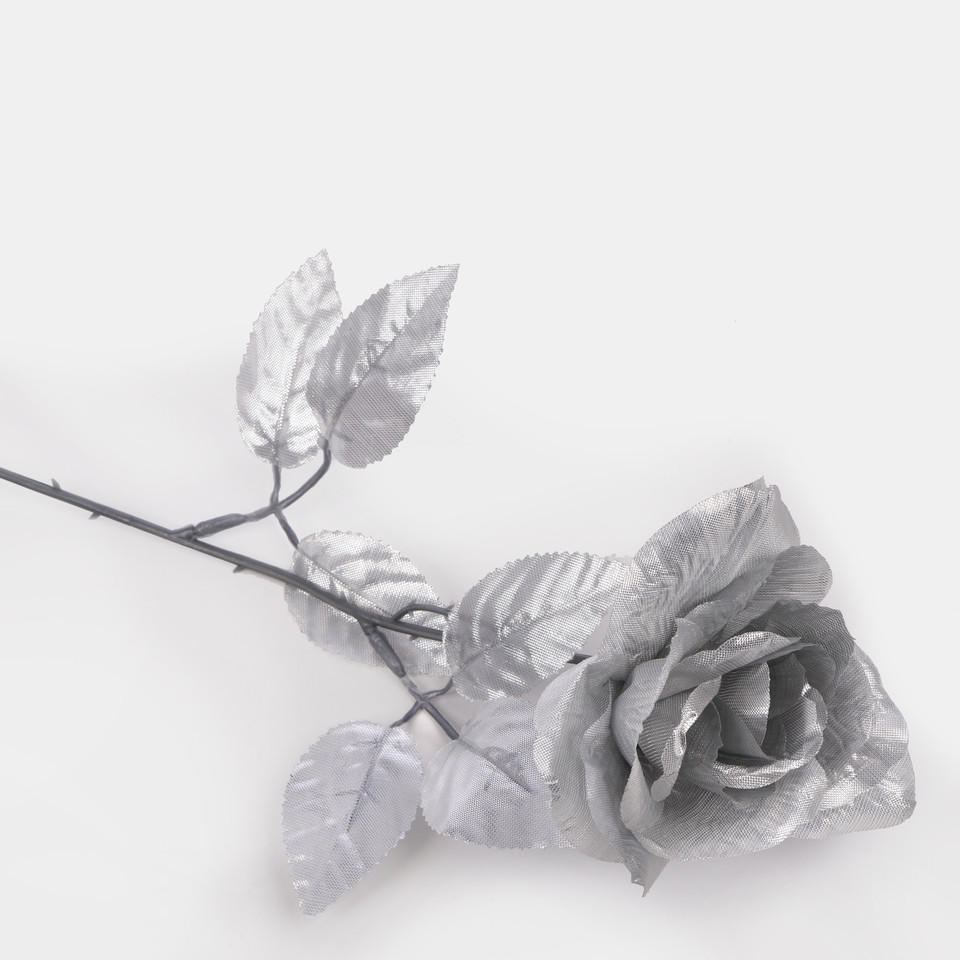 Shiny rose, Silver w/Gray plastic G333S-02
