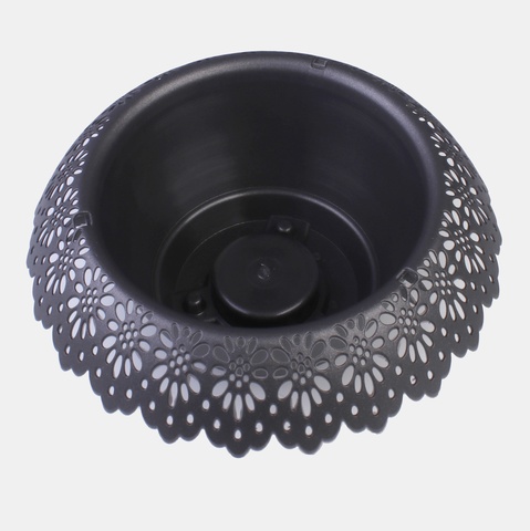 Flowerpot with openwork, Graphite C141-03