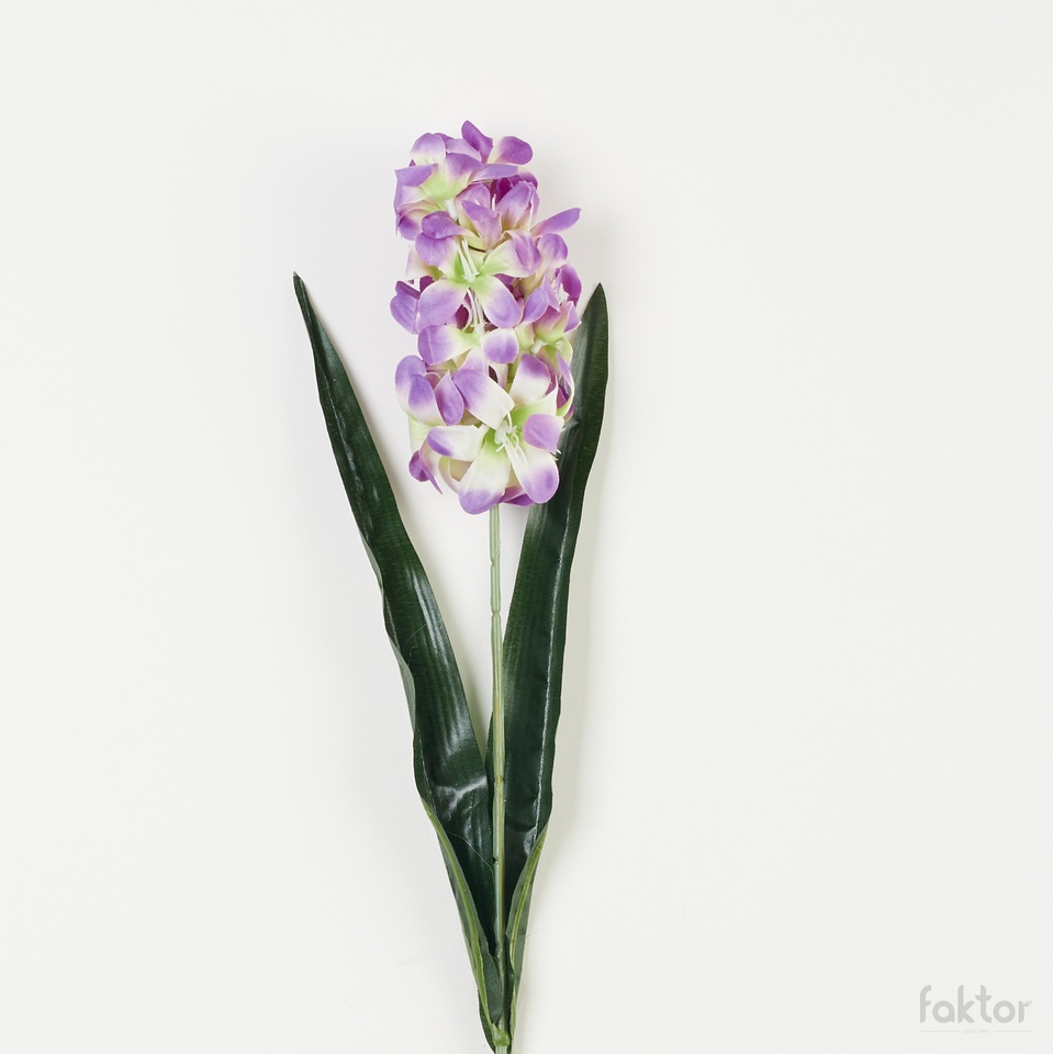 Hiacynt – gałązka, lilac/cream GA43-07