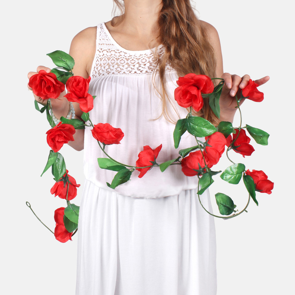 Róża - girlanda, Red K047-03