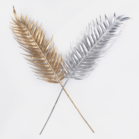 Metallic palm leaf A863S