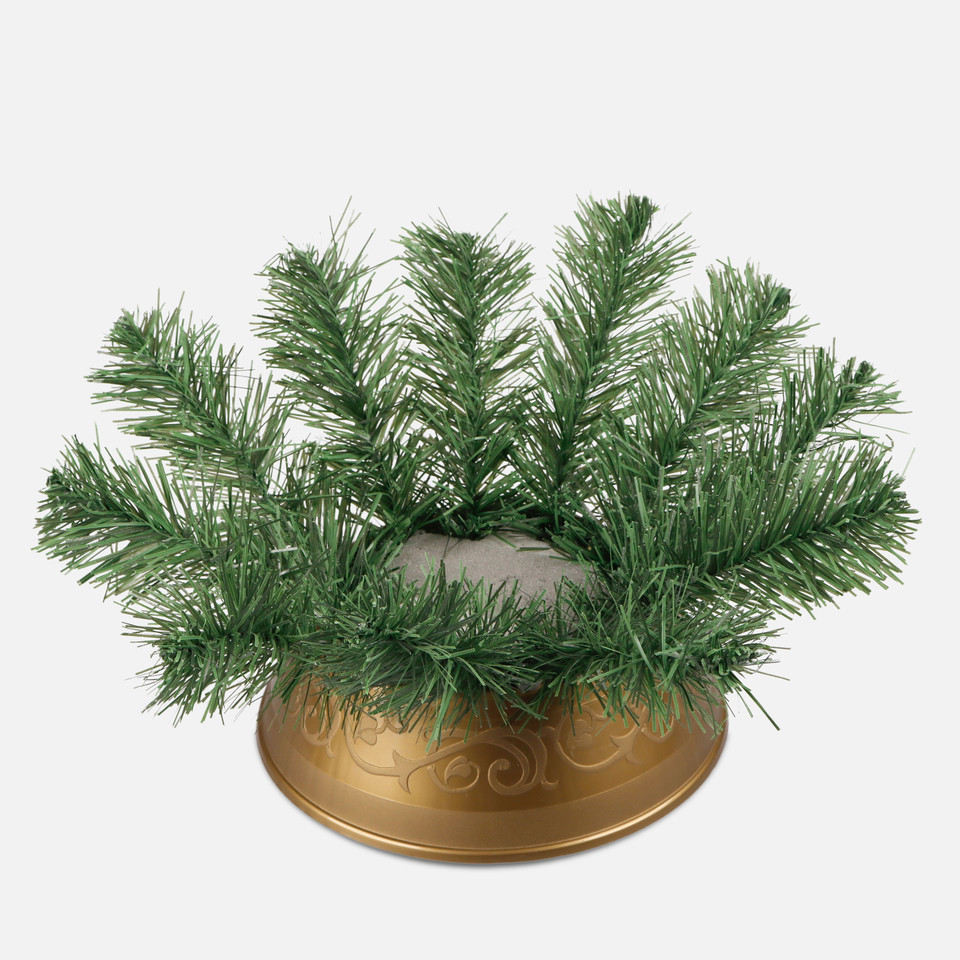 Ikebana with cement filling, Gold J030-01