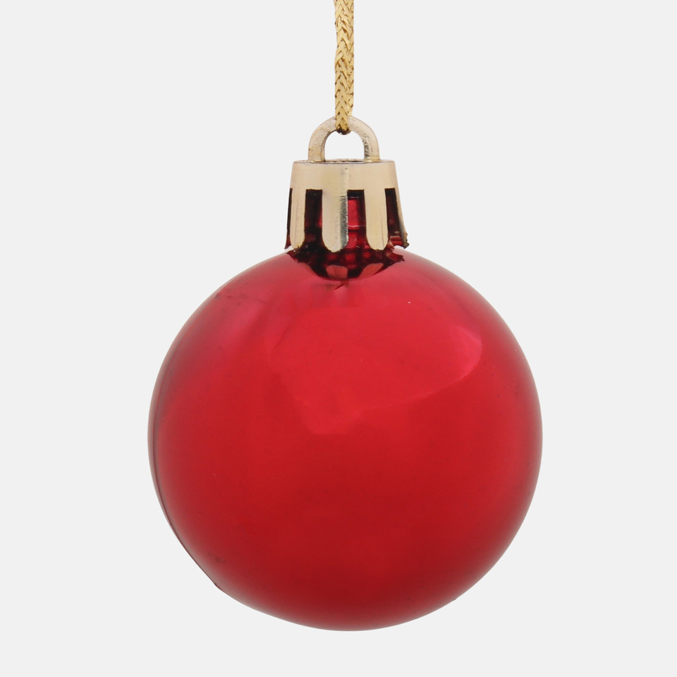 Bombki x 36 szt., Red S899-01