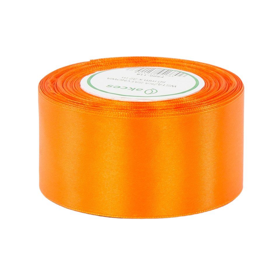 Wstążka satynowa (50 mm x 36 y), #118 intense orange FS00-118
