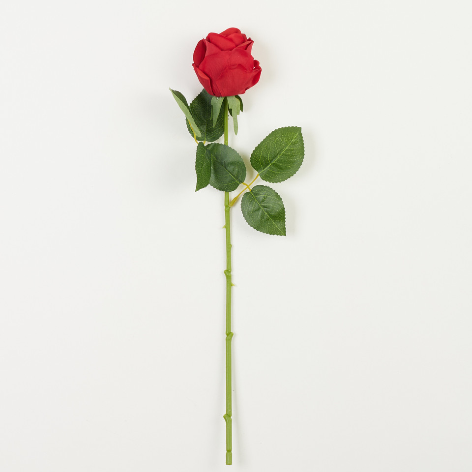 Róża – gałązka REAL TOUCH 45 cm, red B82-07
