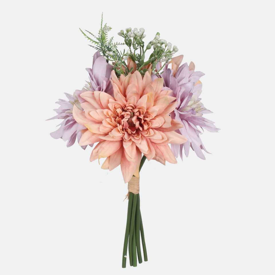 Dalia bukiet, Autumn Peach/Autumn Lilac QA356K-02