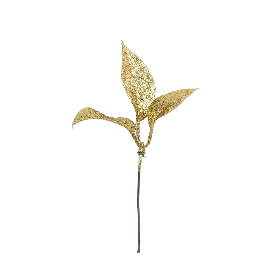 Gałązka brokat 16 cm, #01 gold XB28-01