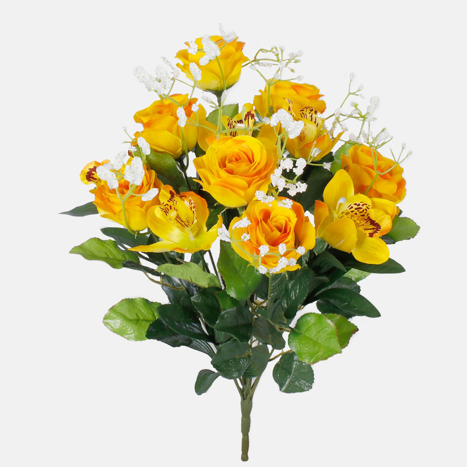 Róża/Storczyk, Dk. Yellow QA004-03