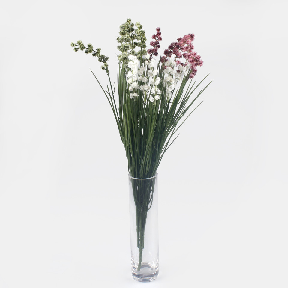 Grass with thistle, White A716-01