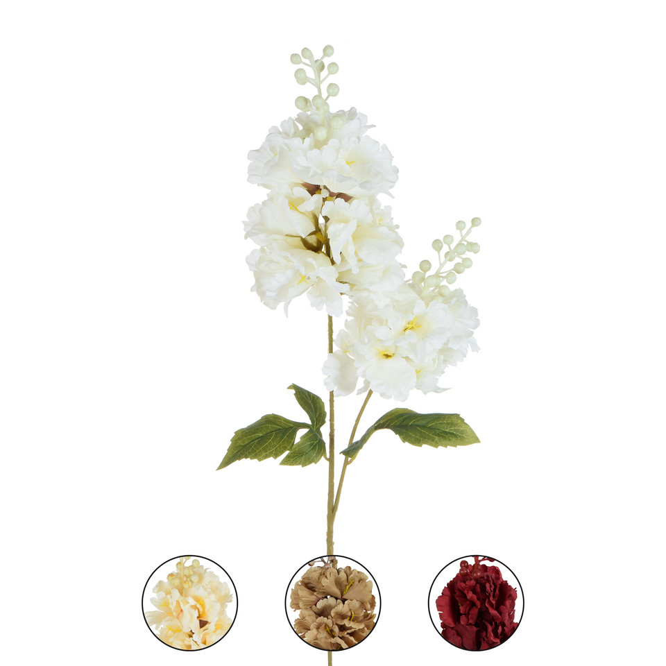 Hortensja - gałązka 85 cm, cream/white K496-03