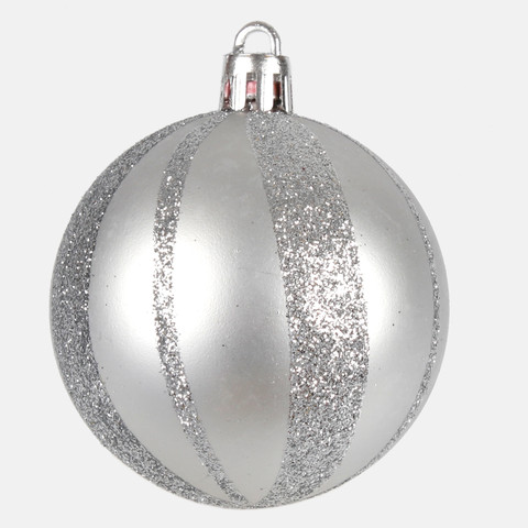 Bombki x 6 szt., Silver S391-03