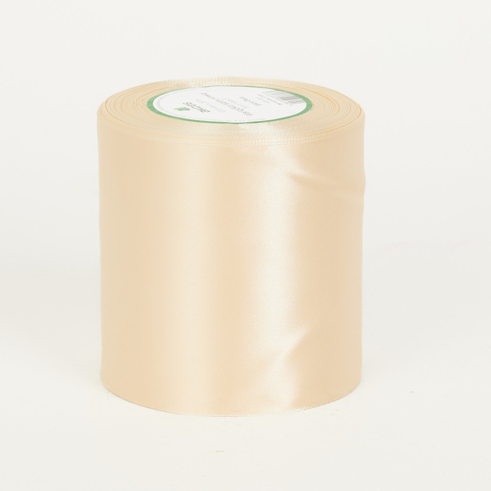 Wstążka satynowa (100mm x 25m), cream FS19-002