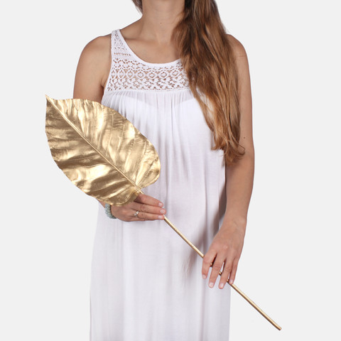 Metallic hosta leaf A864S (Product size)