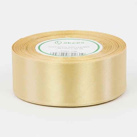 Wstążka satynowa (38 mm x 36y), light gold FS05-146