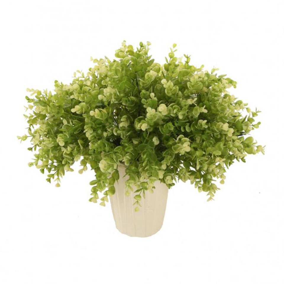 Eukaliptus - gałązka 35 cm, green/cream L279-01