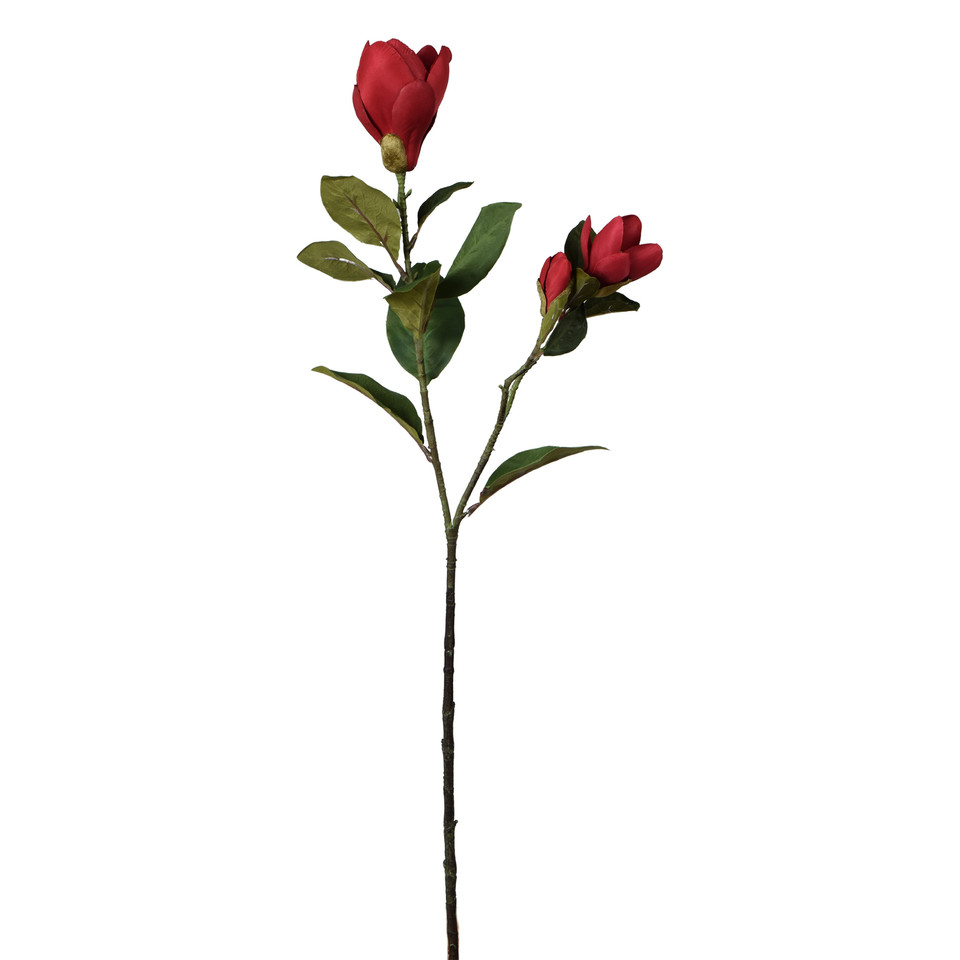 Magnolia - gałązka 82 cm, red GK347-04