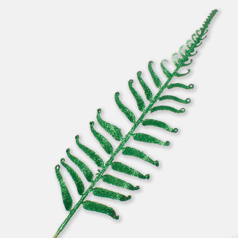 Fern leaf with glitter S685