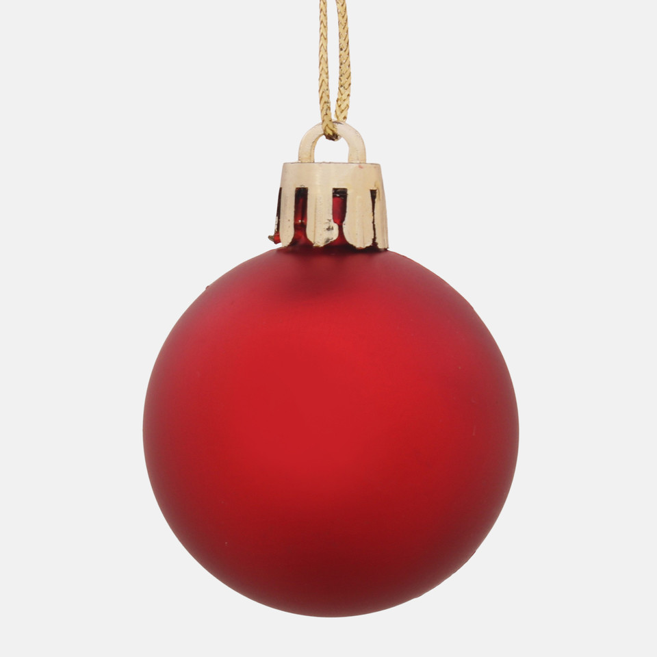 Bombki x 36 szt., Red S899-01