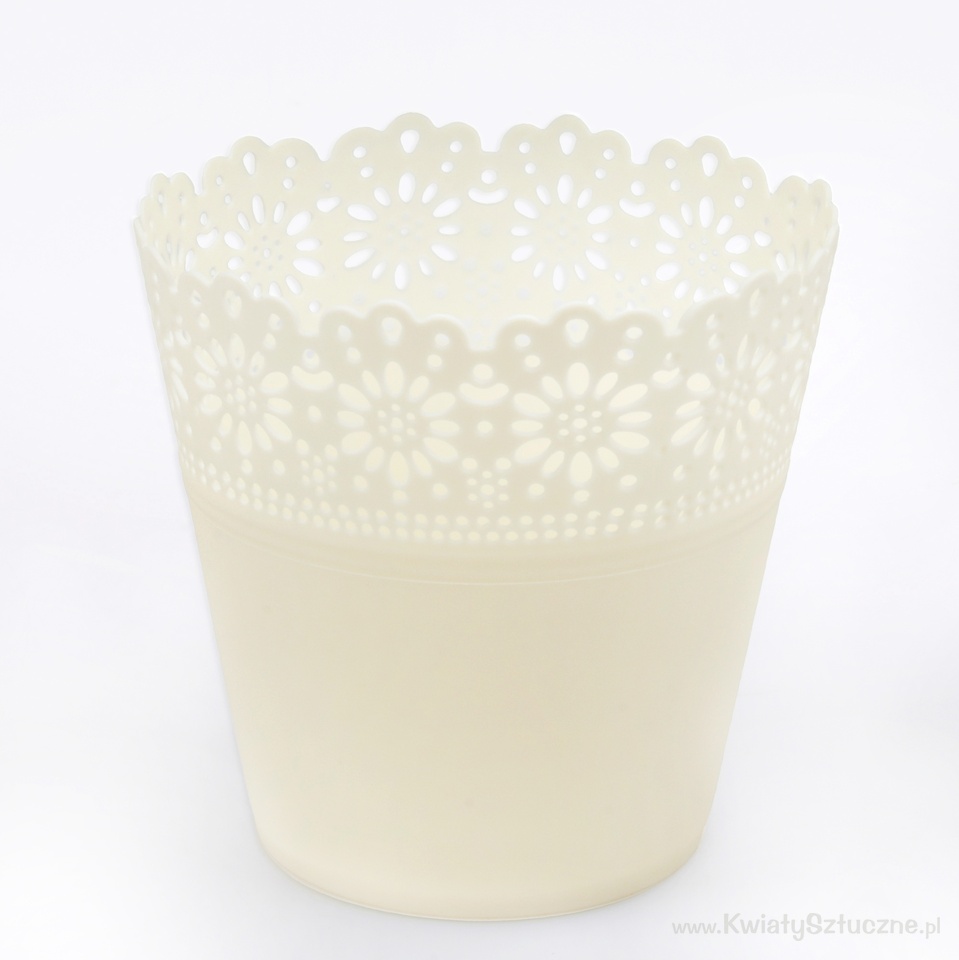 Small Karina pot cover, Cream C110-03