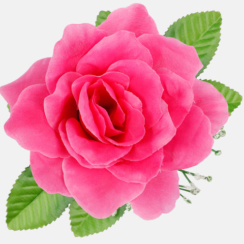 Rose with leaves, Pink W486-70
