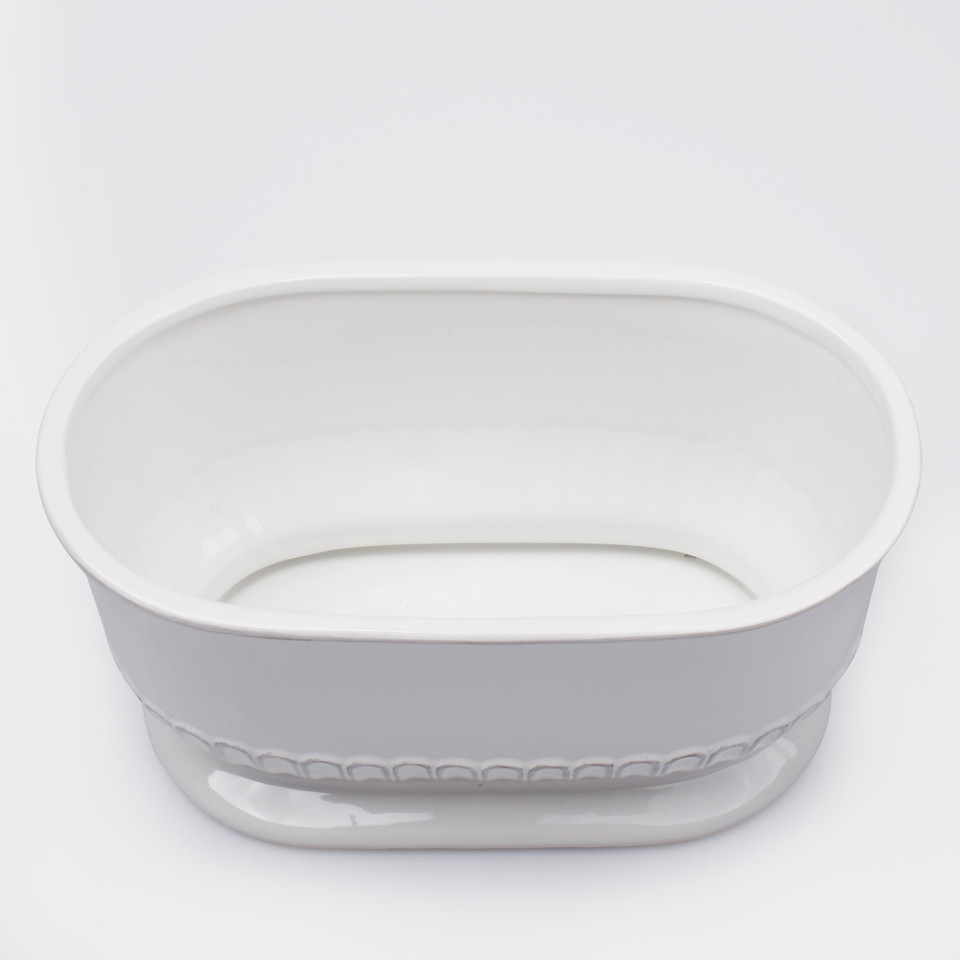 Osłonka ceramiczna owalna, White HD031