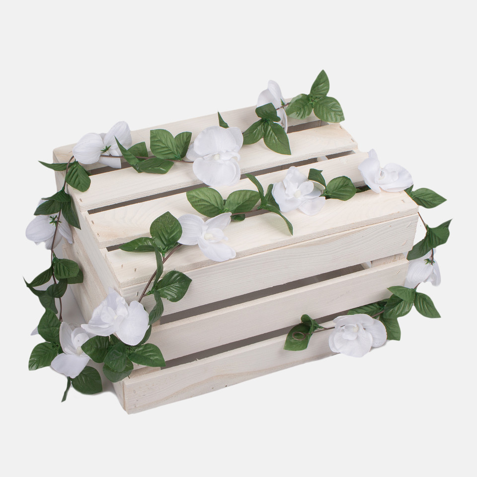 Storczyk - girlanda, White K034-01