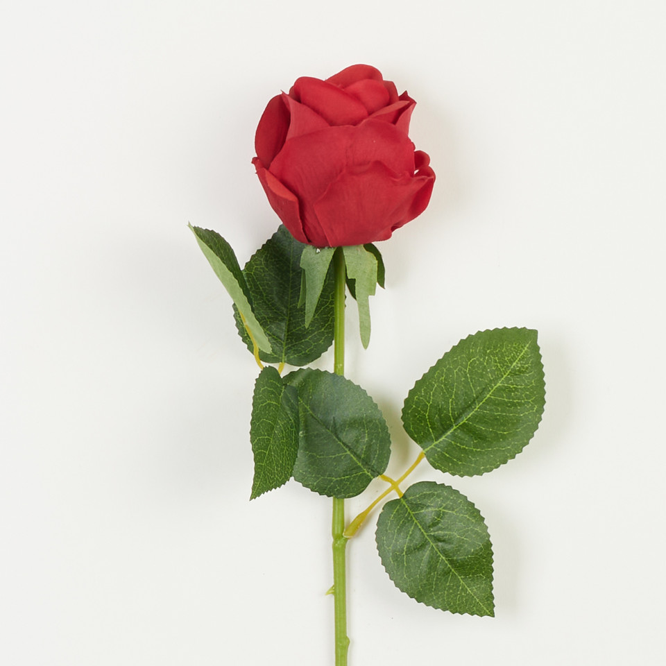 Róża – gałązka REAL TOUCH 45 cm, red B82-07