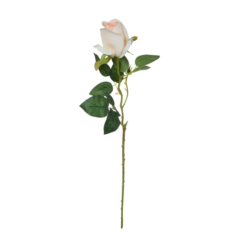 Róża - gałązka 67 cm, cream/salmon K343-03