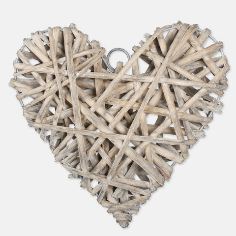 Wicker heart 20 cm Y441