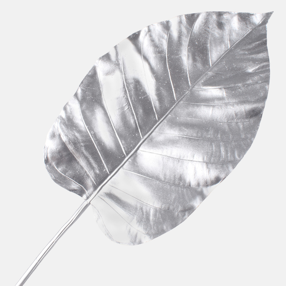 Metallic hosta leaf, Silver A864S-01