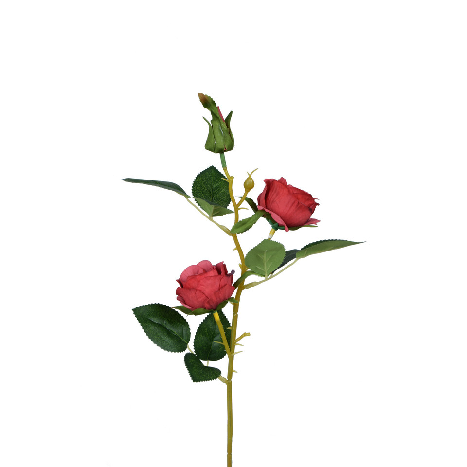 Róża - gałązka 53 cm, red K540-02