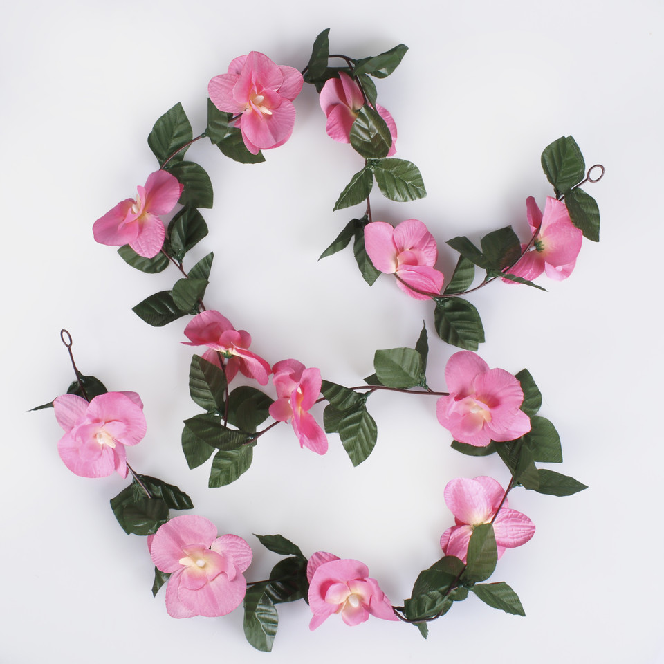 Storczyk - girlanda, Pink K034-04