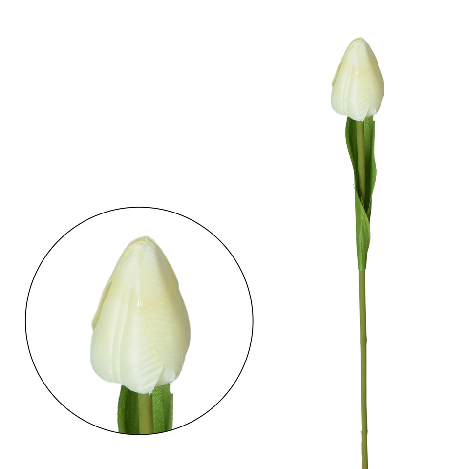 Tulipan - gałązka 44 cm, white K375-02