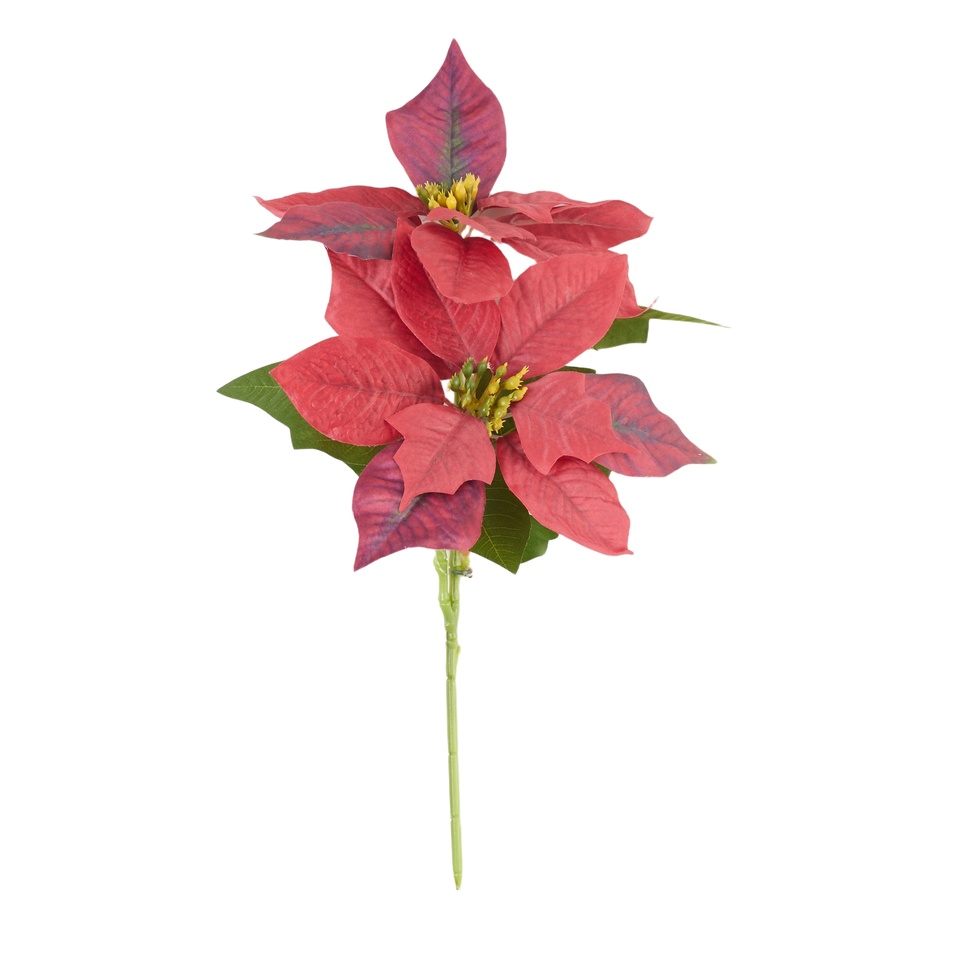 Poinsecja na łodydze 33 cm, 05 red Y100-05
