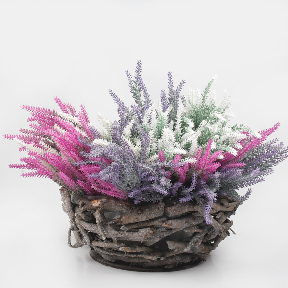 Rough Natural Wreath 30 cm, Grey Y623-01