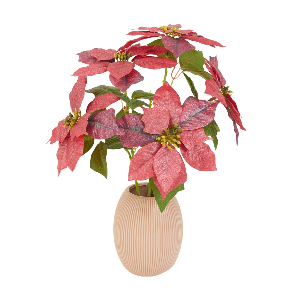 Poinsecja na łodydze 45 cm, 01 red Y103-01