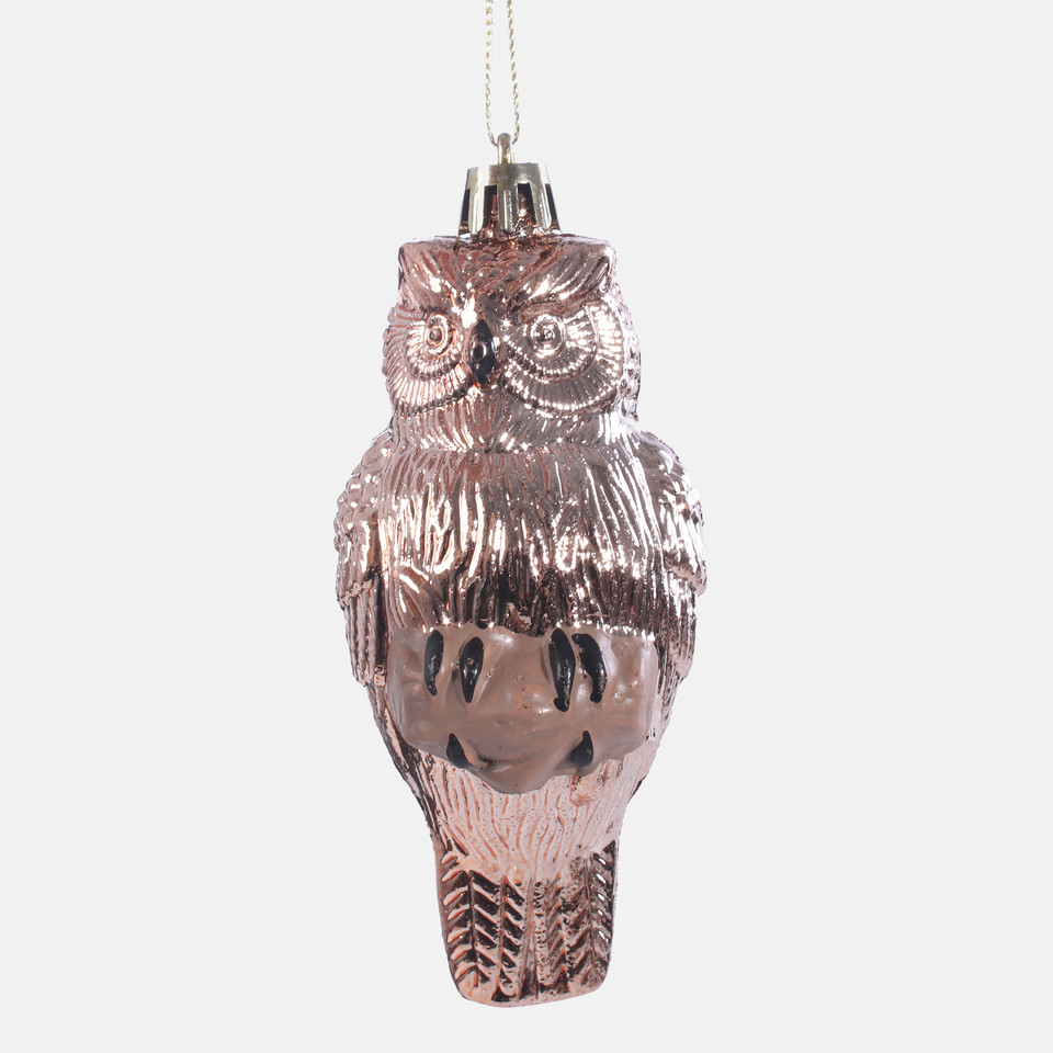 Bombki Sowy x 2 szt., Gold S907-01