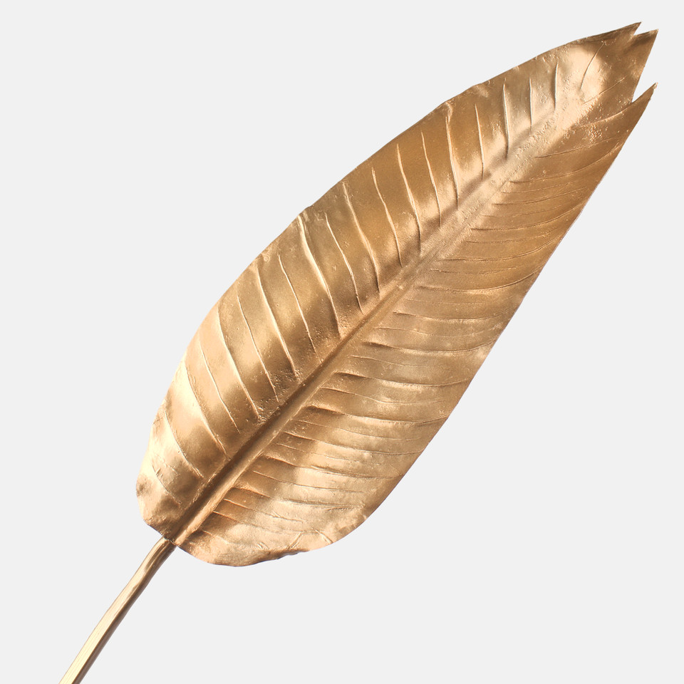 Metallic banana tree leaf, Gold A865S-02