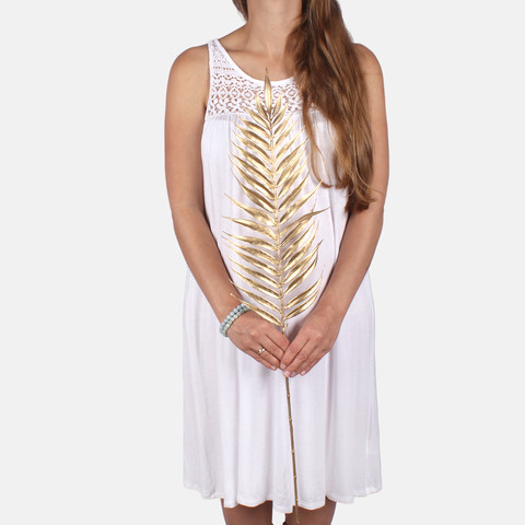 Metallic palm leaf A863S (Product size)